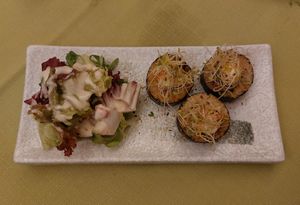 Broiled Sushi Roll 炙燒花卷 at Veggie Palace 貴德宮 in Hong Kong Island