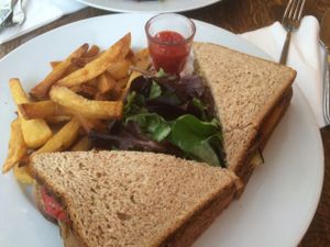 club sandwich  at Brasserie LoLa in Paris