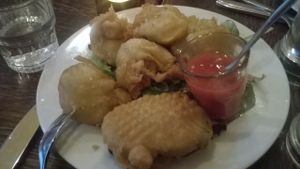 Beignets de légumes at Brasserie LoLa in Paris