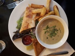 assiette gourmande  (greedy plate) at Brasserie LoLa in Paris