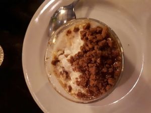 riz au lait (rice with plant-based milk) at Brasserie LoLa in Paris