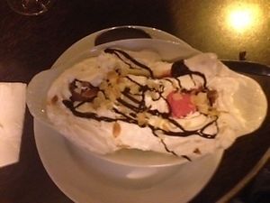 banana split at Brasserie LoLa in Paris