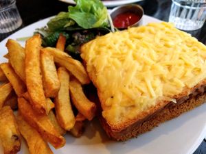 Croque Monsieur at Brasserie LoLa in Paris