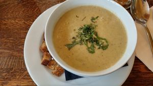 great soup at Brasserie LoLa in Paris