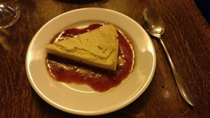 cheesecake  at Brasserie LoLa in Paris
