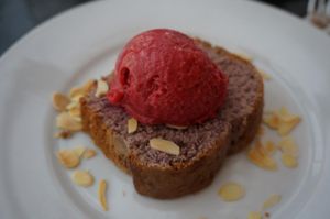 Pain perdu. at Brasserie LoLa in Paris