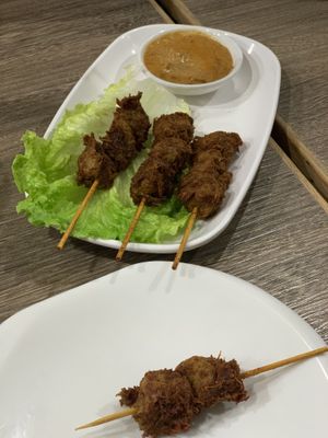 Satay Skewers at Thai Vegetarian Food 泰國素食 in Kowloon