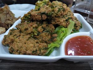 Fried bean curd cakes  at Thai Vegetarian Food 泰國素食 in Kowloon