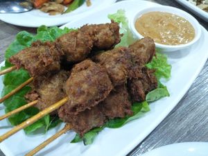 Satay skewer at Thai Vegetarian Food 泰國素食 in Kowloon