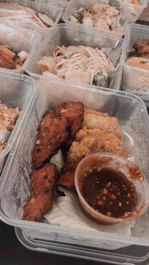 蝦餅 & 魚餅  at Thai Vegetarian Food 泰國素食 in Kowloon