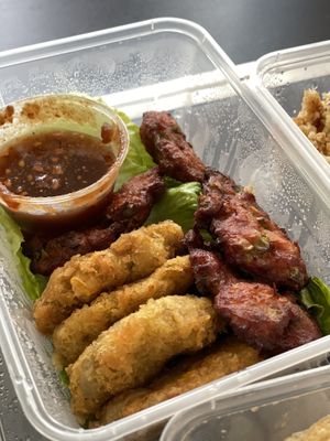 Vegan Thai Prawn & Fish Cakes at Thai Vegetarian Food 泰國素食 in Kowloon