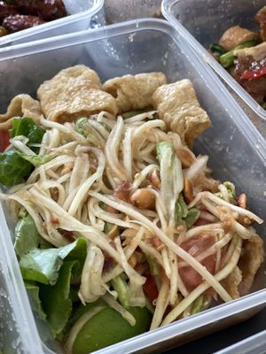 Papaya Salad at Thai Vegetarian Food 泰國素食 in Kowloon