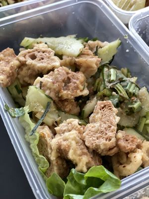 Vegan Beef Salad at Thai Vegetarian Food 泰國素食 in Kowloon