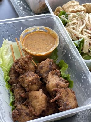 Vegan Satay Skewers at Thai Vegetarian Food 泰國素食 in Kowloon