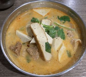 Tom Yum Soup noodles   at Thai Vegetarian Food 泰國素食 in Kowloon