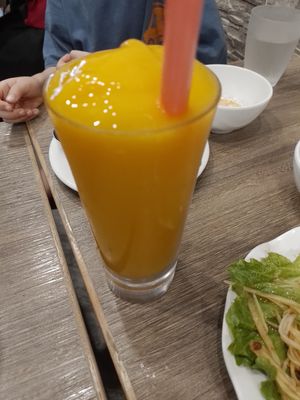 Mango Smoothie. at Thai Vegetarian Food 泰國素食 in Kowloon