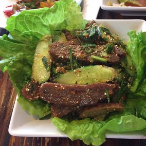 Thai beef salad at Thai Vegetarian Food 泰國素食 in Kowloon