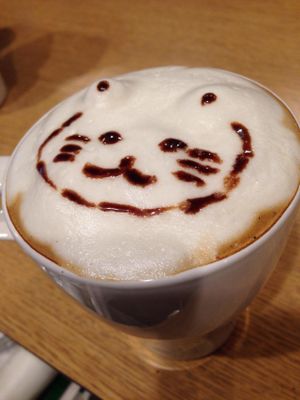 Our barista has trained in Melbourne, Australia. Please try our organic coffee! at Cafe Byron Bay in Tokyo