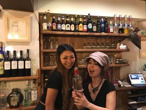 Happy staff  at Cafe Byron Bay in Tokyo