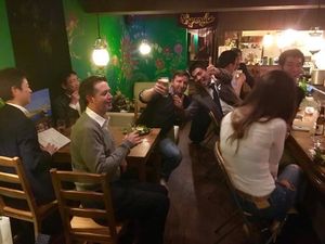 Great place to meet locals as well, super friendly environment  at Cafe Byron Bay in Tokyo