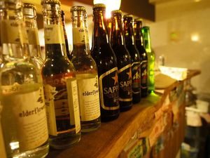 We've got heaps of Japanese beers on stock as well  at Cafe Byron Bay in Tokyo