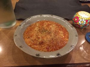 Awesome risotto  at Cafe Byron Bay in Tokyo
