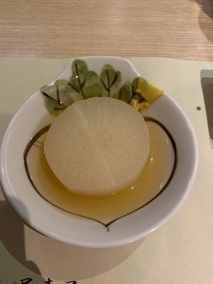 Radish soup at Isoya Japanese Vegetarian in Hong Kong Island
