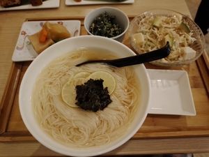 Lime Somen In Soup. at Isoya Japanese Vegetarian in Hong Kong Island