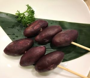 Sweet potato at Isoya Japanese Vegetarian in Hong Kong Island