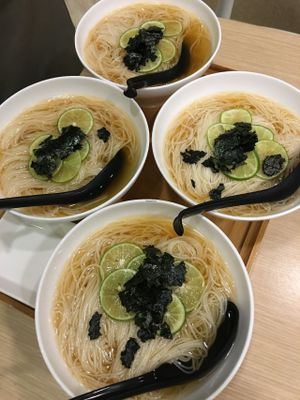 Lime noodle soups at Isoya Japanese Vegetarian in Hong Kong Island