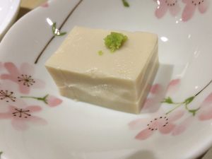 sesame tofu at Isoya Japanese Vegetarian in Hong Kong Island