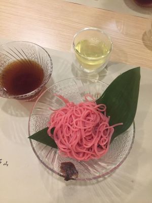 Noodles with sweet soy sauce at Isoya Japanese Vegetarian in Hong Kong Island