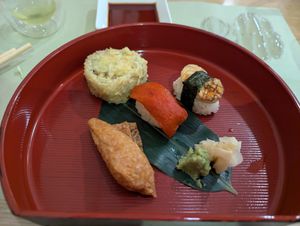 Sushi at Isoya Japanese Vegetarian in Hong Kong Island
