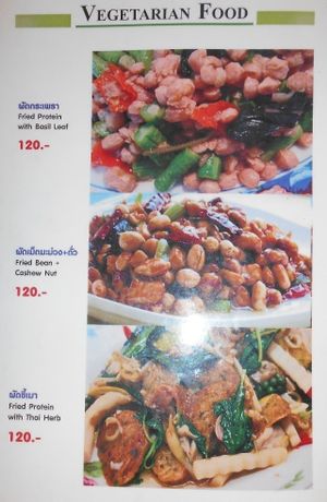 Wanida's menu at Wanida Kitchen in Pattaya