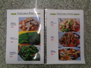Vegetarian Menu 2 at Wanida Kitchen in Pattaya