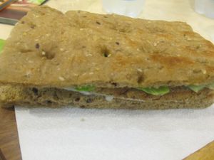 Vegan Bio - burger di lenticchie bio at Universo Vegano in Cagliari