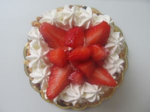 Fragolosa dessert at Universo Vegano in Cagliari