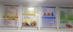 The complete menu  at The Veggie Corner in Coventry