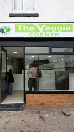 outside at The Veggie Corner in Coventry