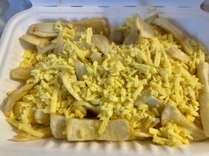Cheesy chips  at The Veggie Corner in Coventry