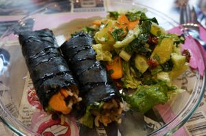 Sushi burrito. at My Kitch'n in Paris