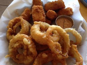 Onion rings  at Go Vegan Grill in Decatur