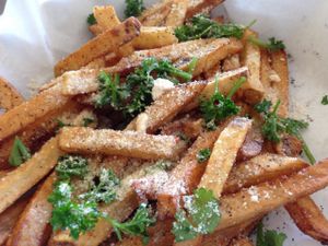 Truffle fries  at Go Vegan Grill in Decatur