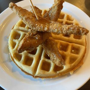 Chicken & waffles  at Go Vegan Grill in Decatur