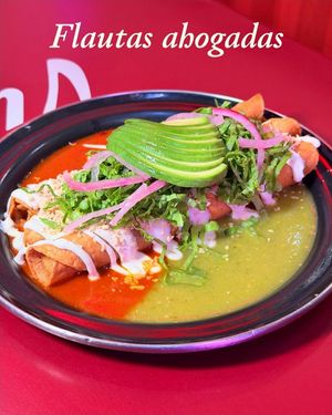 Flautas at Gracias Madre Taquería Vegana Coyoacán in Mexico City