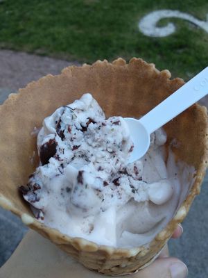 Menta y chocolate vegano at The Bio Factory in A Coruna