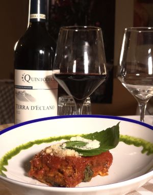 Parmigiana dí Melenzane   at Osteria Paladino in Naples