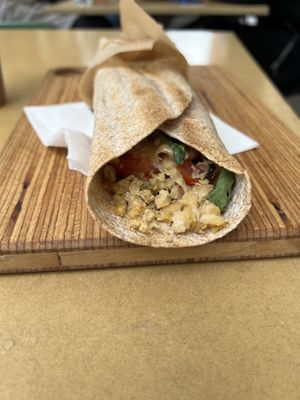 Vegan wrap  at Shake Cafe - Santa Maria Novella in Florence