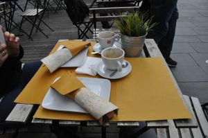 Coffee and wraps at Shake Cafe - Santa Maria Novella in Florence