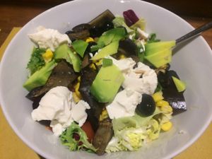Vegan salad with tofu. Boring and not much taste for the price.  at Shake Cafe - Santa Maria Novella in Florence